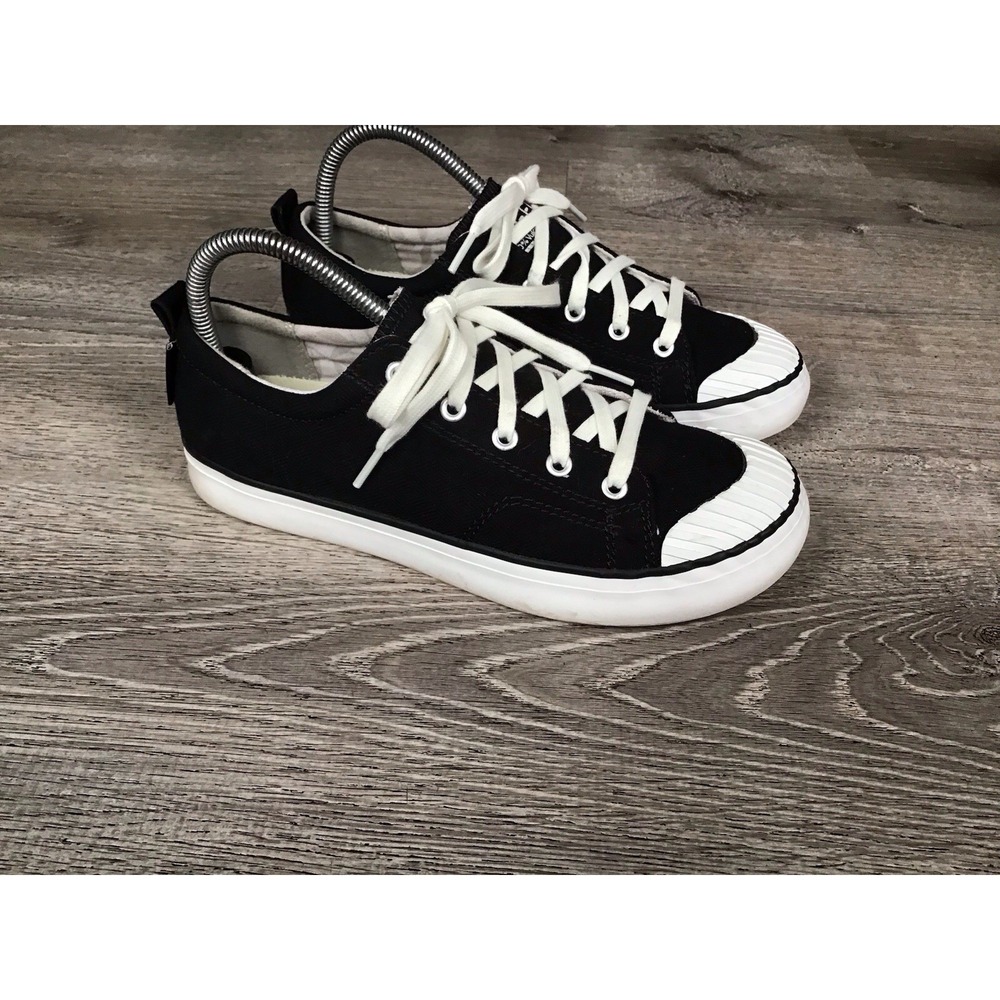 KEEN Women's Size 8.5 ELSA Breathable Cotton Canvas Black Sneakers Shoes 1017144